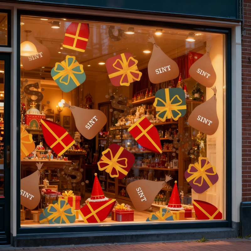 raamstickers Sinterklaas